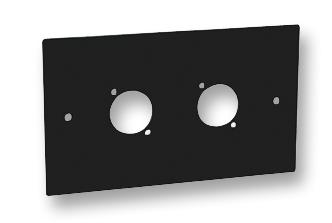 83511-20 WALL PLATE, 2 X XLR, 2 GANG PENN ELCOM