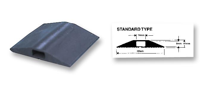 STANDARD 3M BLACK 3M BLACK COVER 14MM X 8MM HOLE VULCASCOT