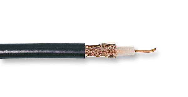 CF0082 BLACK 100M COAXIAL CABLE, URM43, 50 OHM, BLK, PER M MULTICOMP PRO