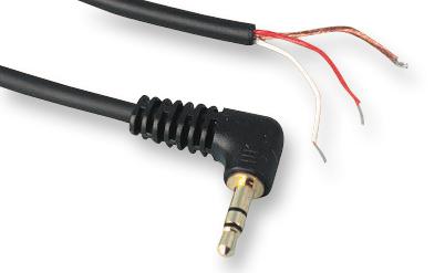 AUDL-73-1M LEAD, 3.5MM S JACK-BARE END, 1M MULTICOMP PRO