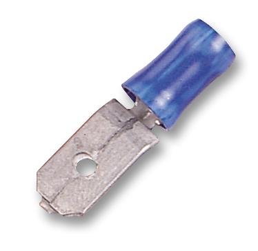 140971-2 CRIMP TERMINAL, BLADE, 0.25", BLUE AMP - TE CONNECTIVITY