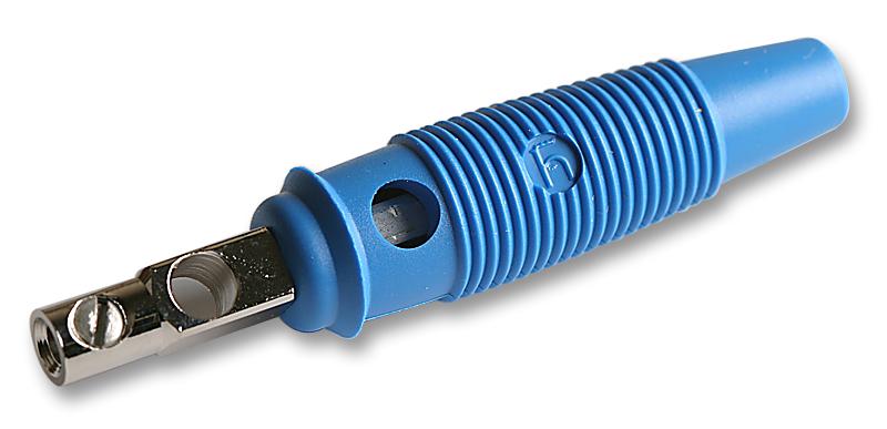 930058102 PLUG, 4MM, BLUE, PK5, SEB HIRSCHMANN TEST AND MEASUREMENT