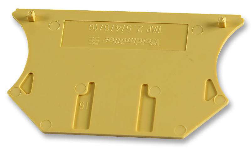 WAP 2.5/10 YELLOW END PLATE, YELLOW WEIDMULLER
