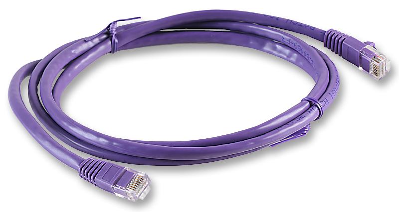 2965-1PR PATCH LEAD, CAT5E, PURPLE, 1M VIDEK