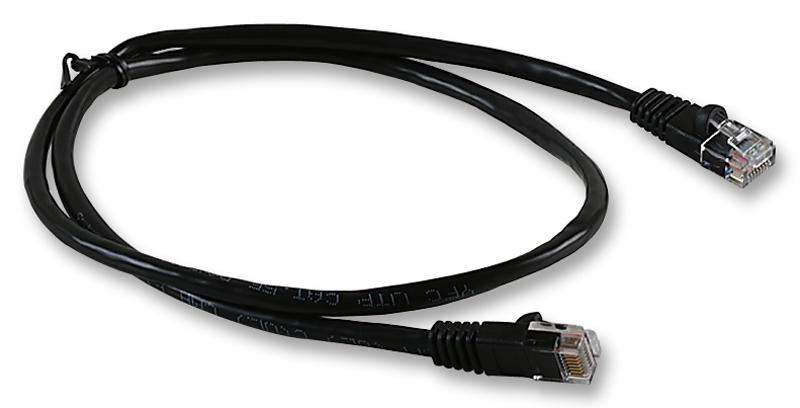 2961-1BK PATCH LEAD, CAT5E, UTP, BLACK, 1M VIDEK