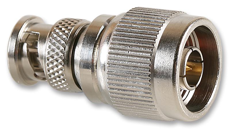 R191417000 ADAPTOR, BNC PLUG, N PLUG, 50OHM RADIALL