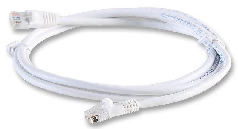 2965-8W PATCH LEAD, CAT5E, WHITE, 8M VIDEK