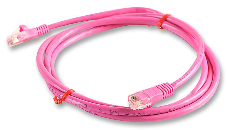 PS11067 PATCH LEAD, CAT 5E, 10M PINK PRO SIGNAL
