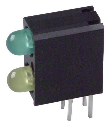 553-0132F LED, PCB, 3MM, BI, GRN-YEL DIALIGHT