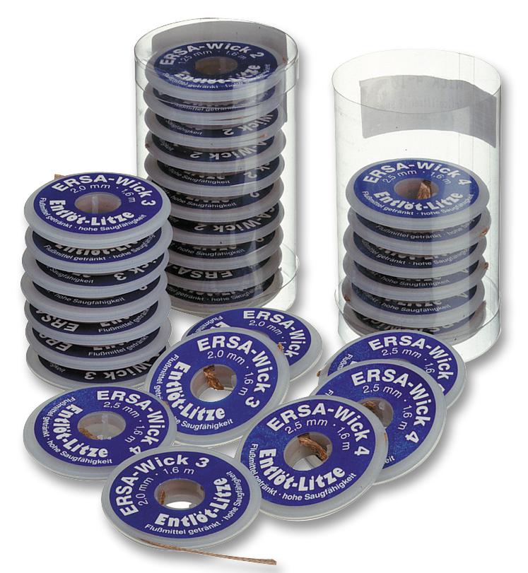 0WICKNC2.7/10 DESOLDERING BRAID, 2.7M, PK10 ERSA