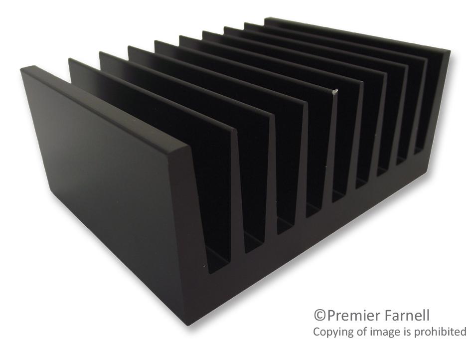 SK 92/75 SA HEAT SINK, 75MM, 1.6°C/W FISCHER ELEKTRONIK
