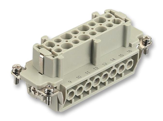 0933 016 2701 SOCKET, HAN16E, 16WAY HARTING