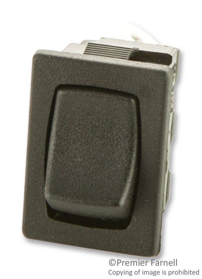 H8601VBAAA SWITCH, SPST, 6A, 250VAC, BLACK ARCOLECTRIC (BULGIN LIMITED)