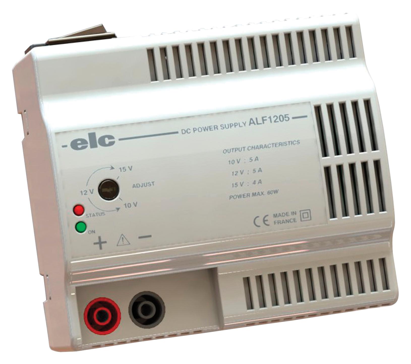 ALF1205 POWER SUPPLY, 1CH, 15V, 5A, ADJUSTABLE ELC