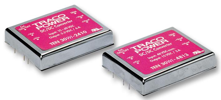 TEN 30-4812WI CONVERTER, DC/DC, 30W, 12V TRACO POWER