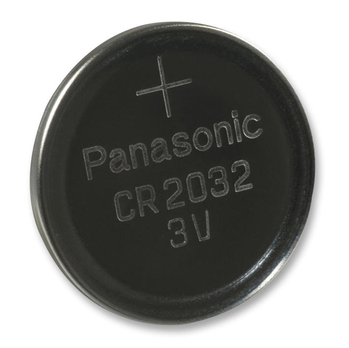 CR-2032/BS CELL, LITHIUM, CR2032, 220MAH, 3V PANASONIC