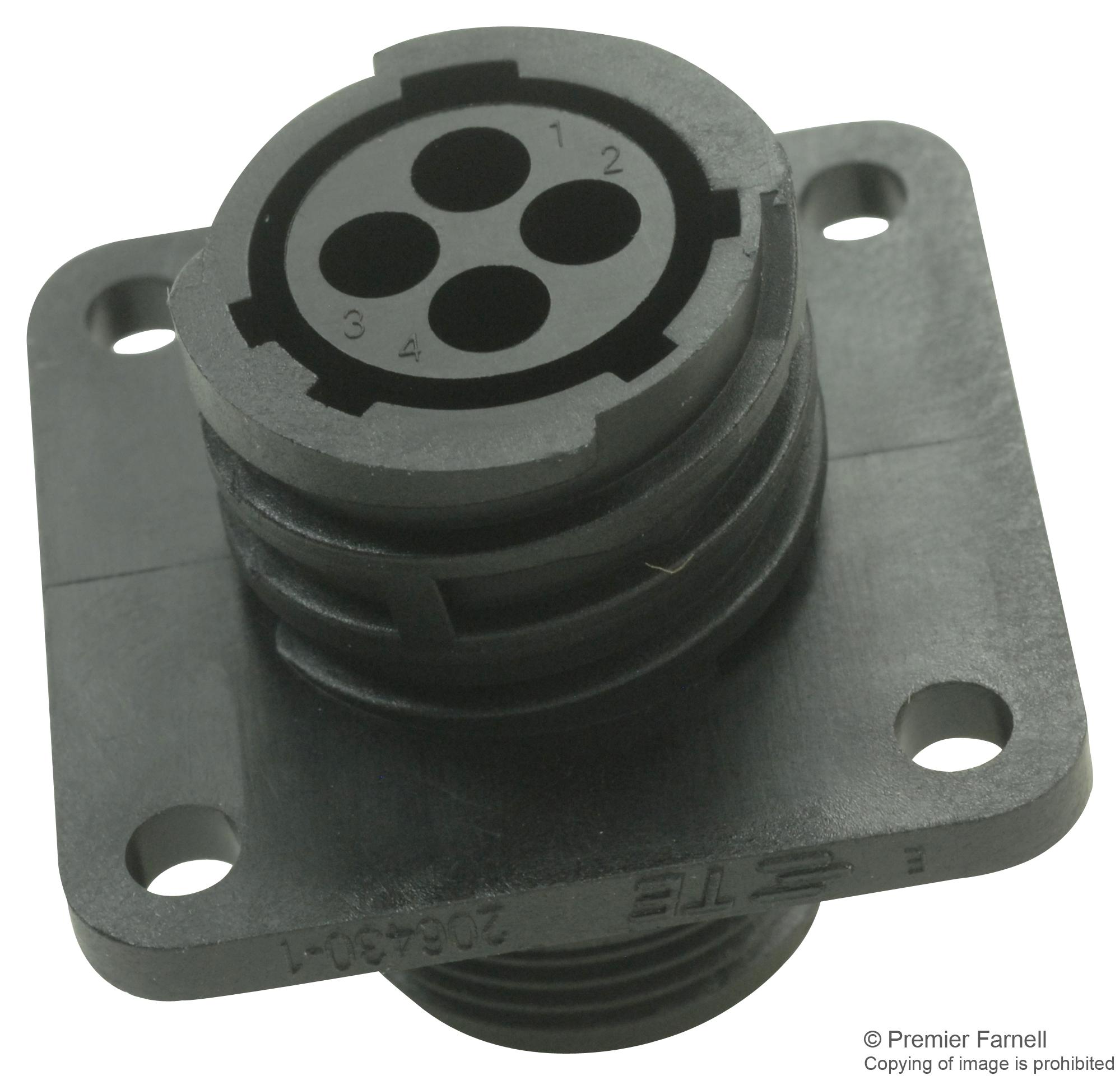 206430-1 RECEPTACLE, SOCKET CONTACT, 4WAY AMP - TE CONNECTIVITY