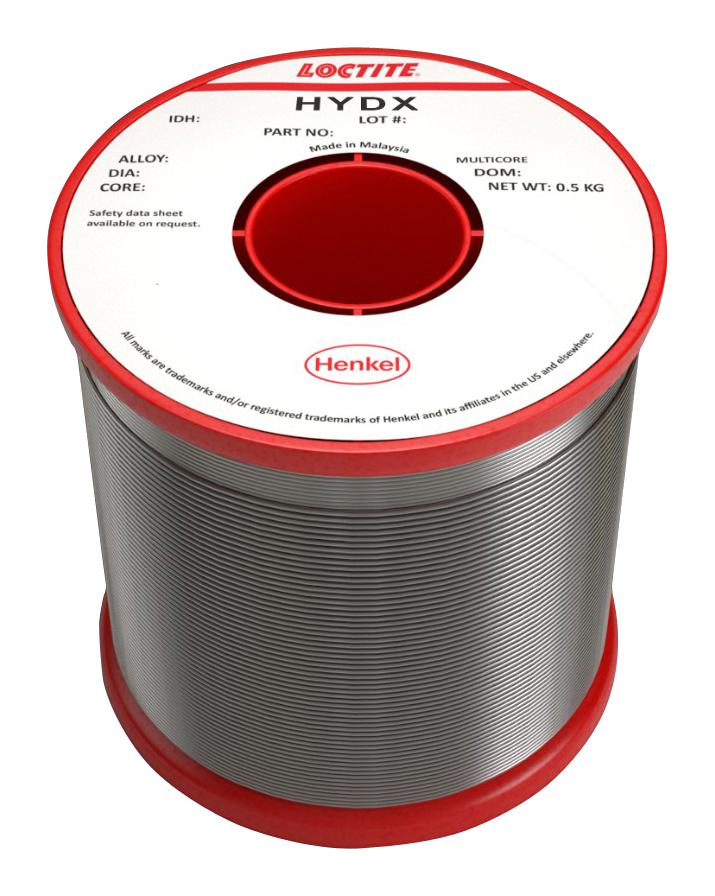 HYDX 60EN 3C 0.7MM S 500G SOLDER WIRE, 60/40, 180DEG C, 500G MULTICORE / LOCTITE