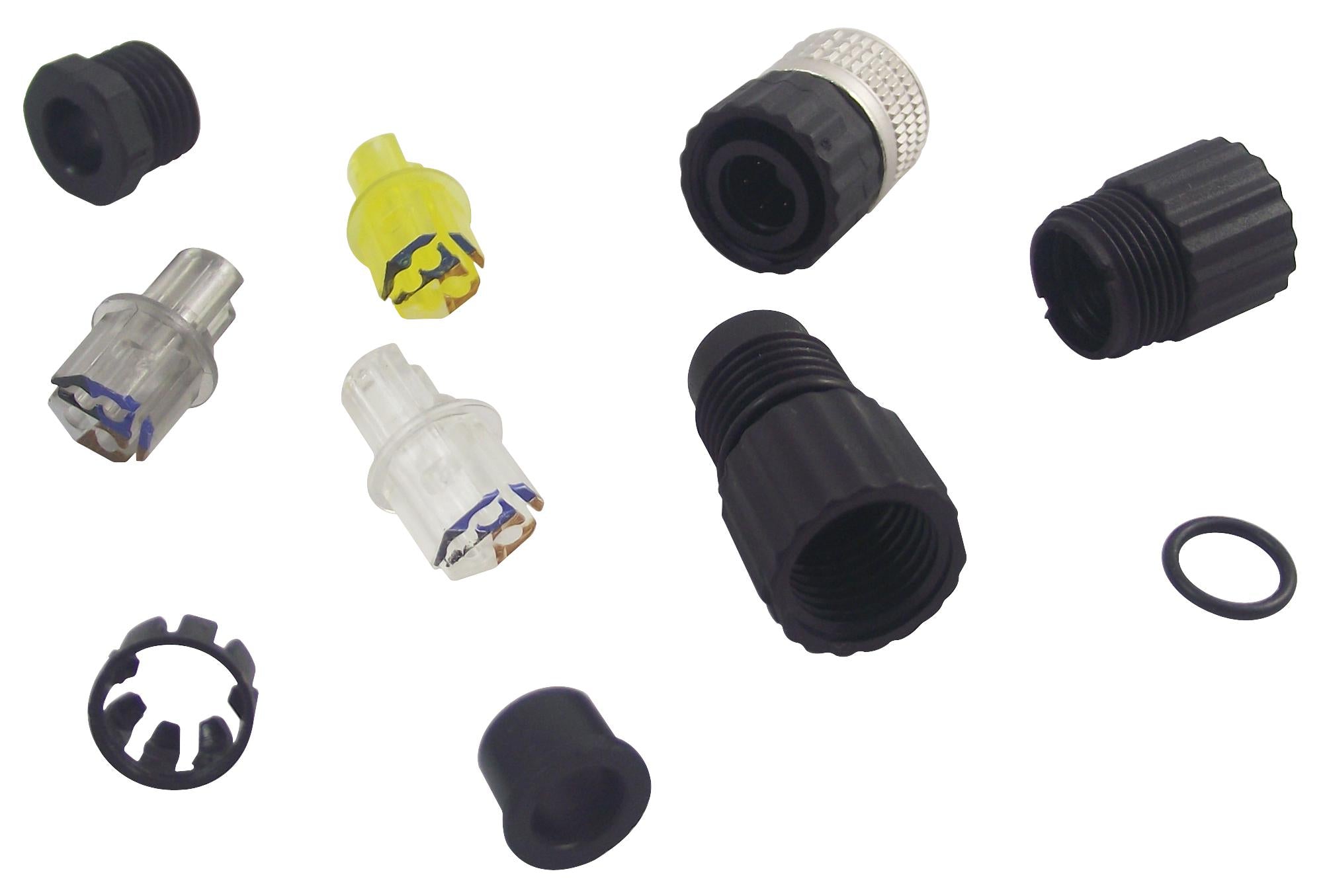 ELKA 4008V SOCKET, FREE, M8, 4WAY HIRSCHMANN