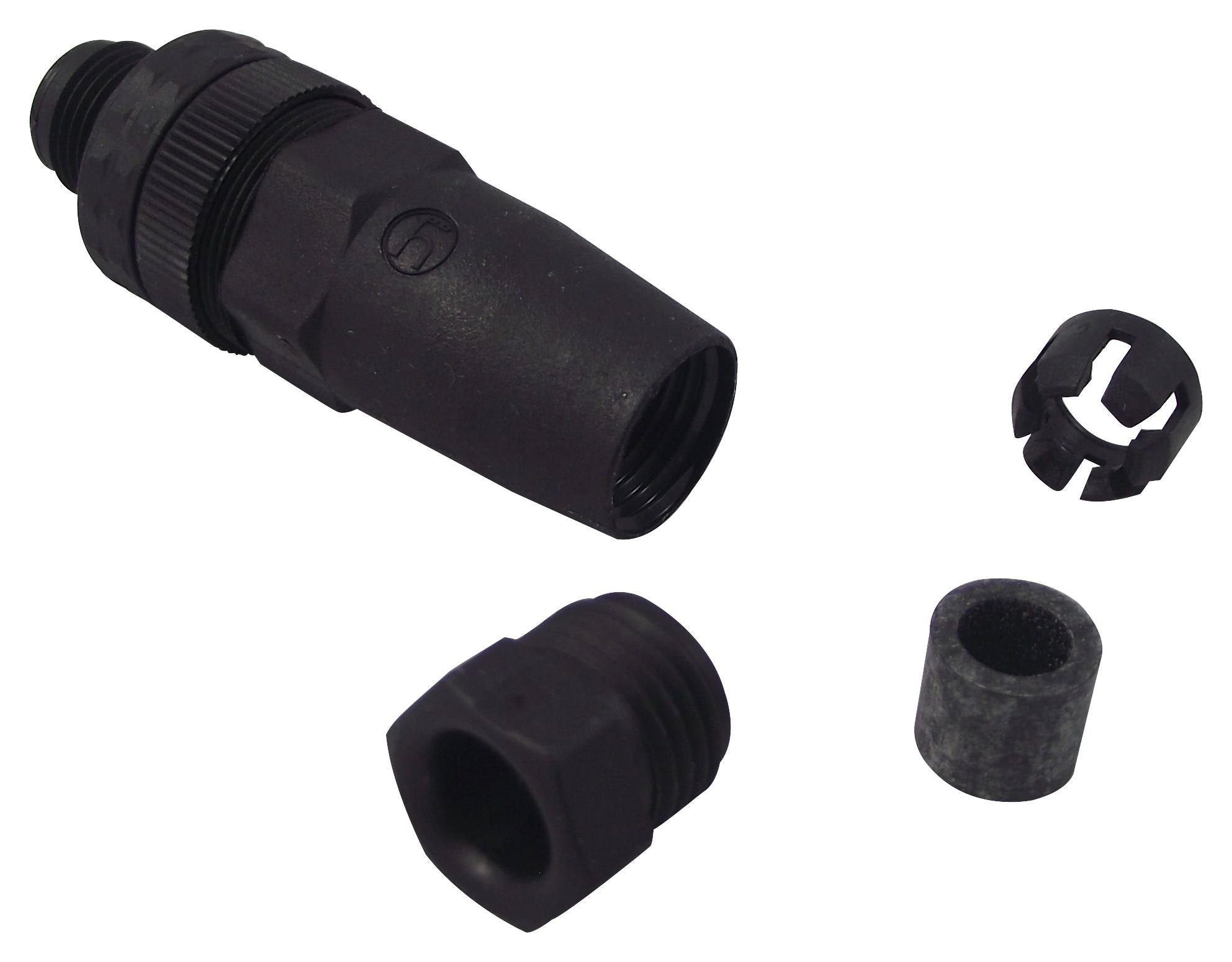 ELST 4012K PG7 PLUG, FREE, M12, 4WAY HIRSCHMANN