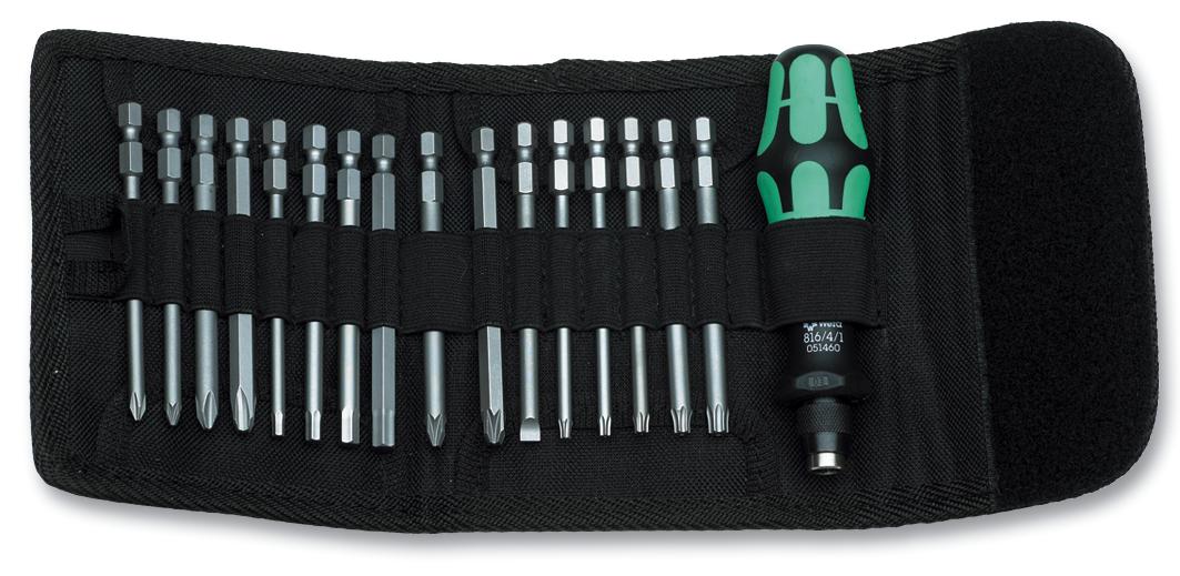 KRAFTFORM KOMPAKT 60 SCREWDRIVER BIT SET, 17PC WERA