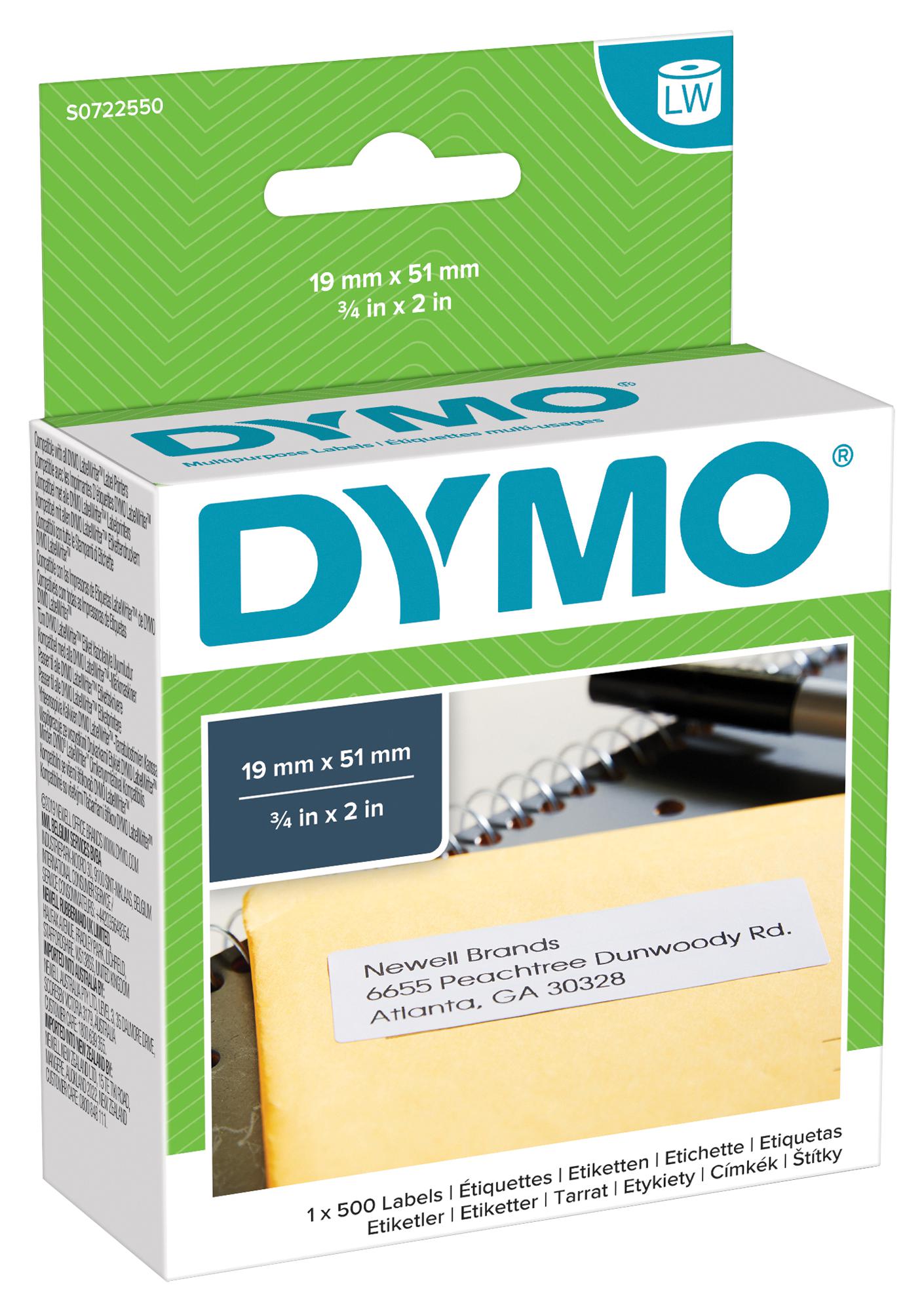 11355 LABEL, MULTI PURPOSE, 19X51MM DYMO