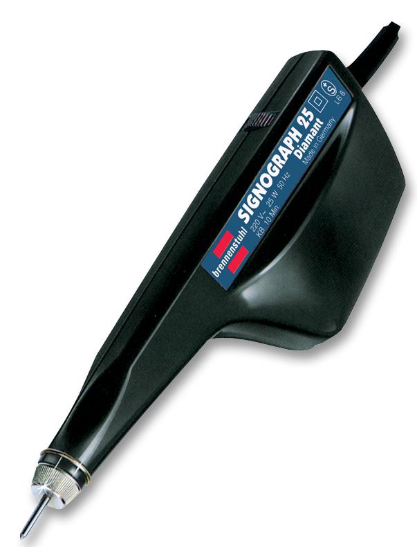 SIGNOGRAPH 25 DIAMANT SET ENGRAVING TOOL DIAMOND-SET, EU-PLUGGED BRENNENSTUHL