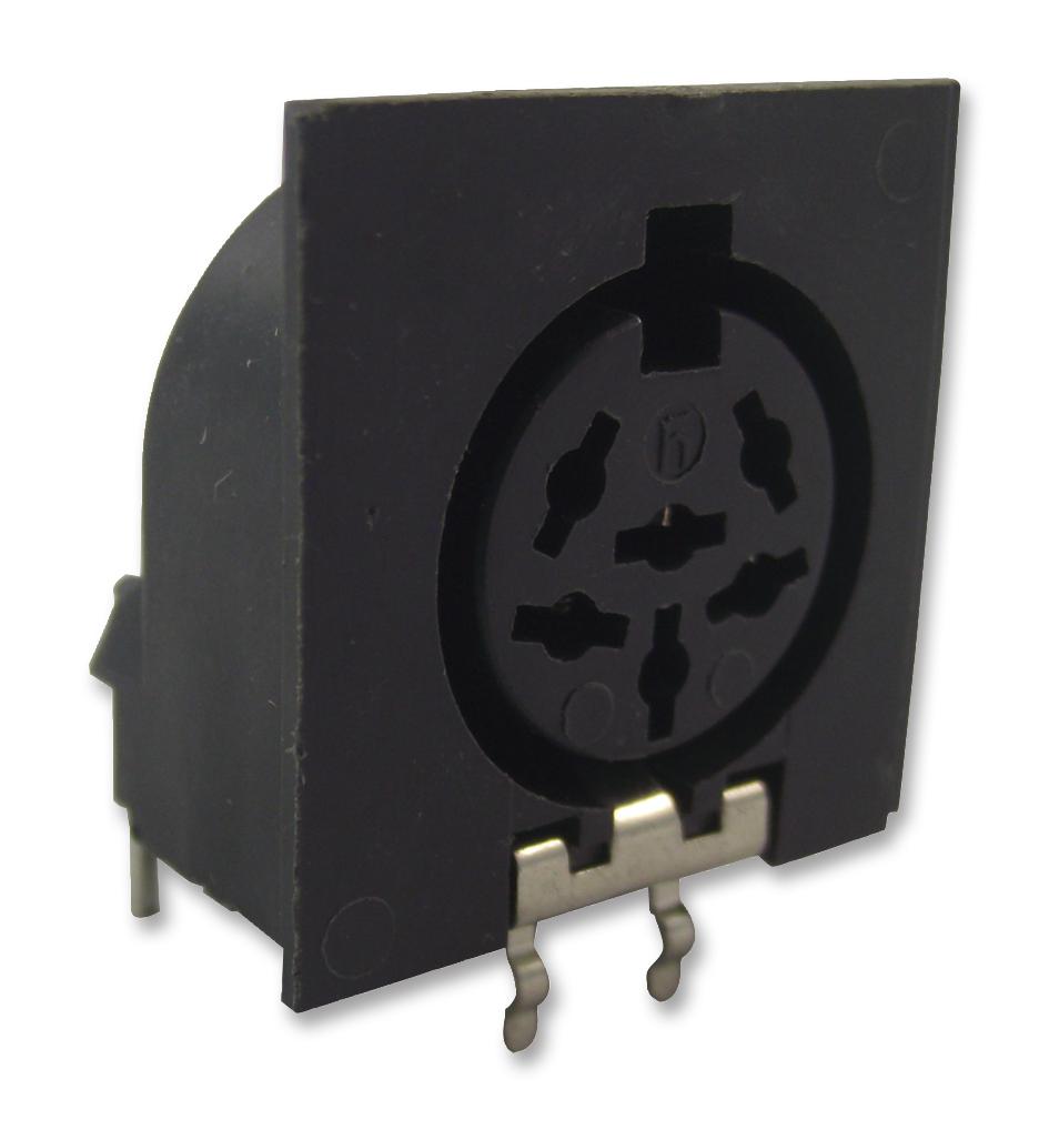 MAB 6 H SOCKET, DIN, PCB, 6PIN HIRSCHMANN