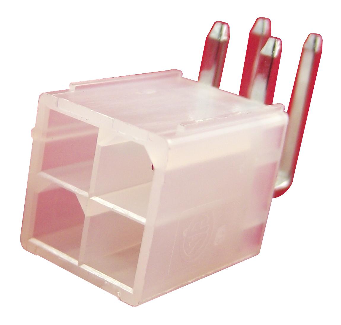 1586041-4 HEADER, RIGHT ANGLE, UL94V-2, 4WAY AMP - TE CONNECTIVITY