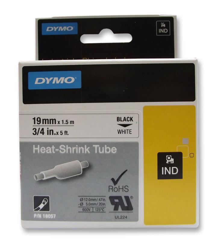 18057 TUBING, HEAT SHRINK, 19MMX1.5M, WH DYMO