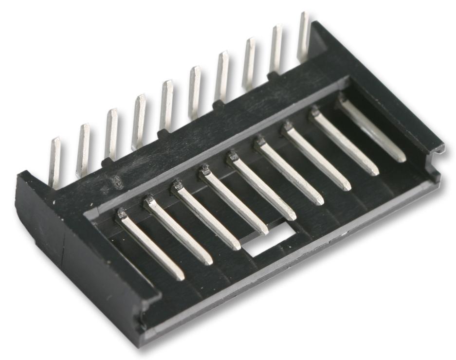 280381-1 HEADER, SHROUDED, R/A, 10WAY AMP - TE CONNECTIVITY