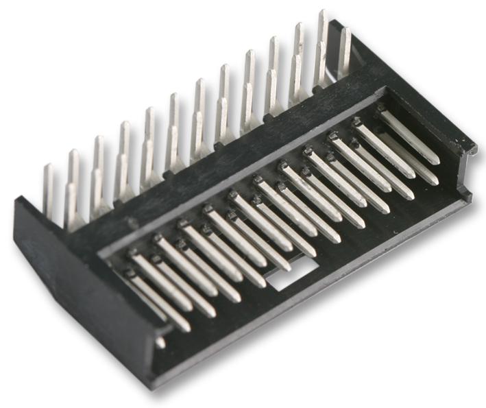 280390-1 HEADER, SHROUDED, R/A, 16WAY AMP - TE CONNECTIVITY
