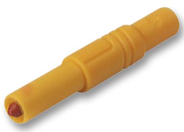 934097103 SAFETY PLUG, 4MM, YELLOW, MLN HIRSCHMANN TEST AND MEASUREMENT