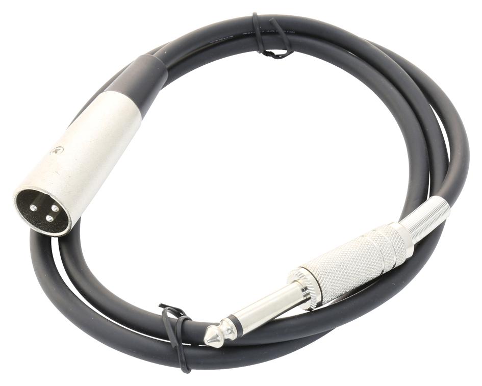 SVC684-1M CABLE, XLR 3P PLUG-6.35MM MONO PLUG, 1M PRO SIGNAL