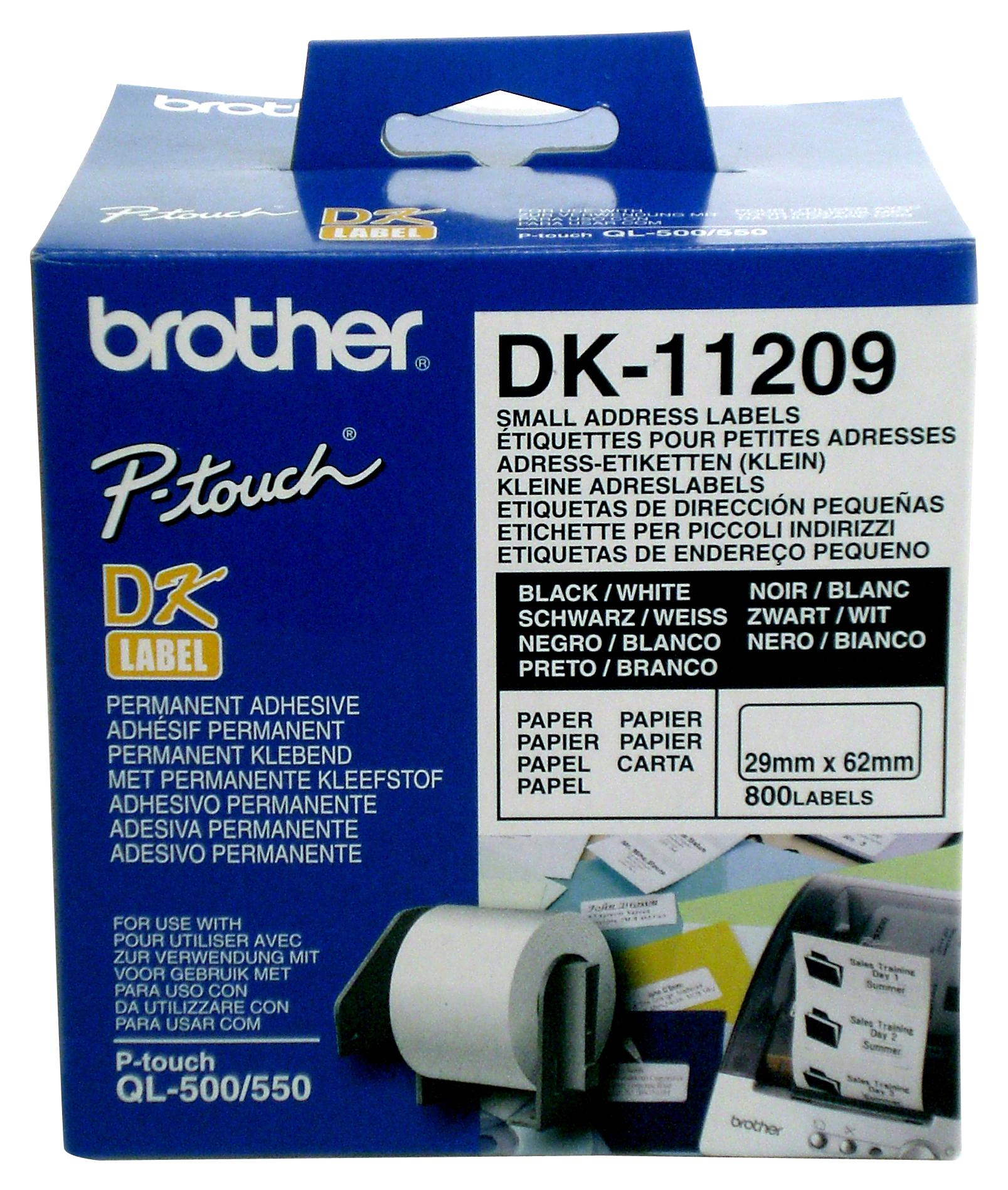 DK11209 LABEL, SMALL ADDRESS BROTHER