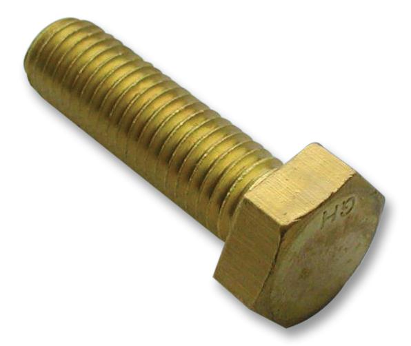 M612 HHBRSCS100- HEX SET, BRASS, M6X12, PK100 TR FASTENINGS