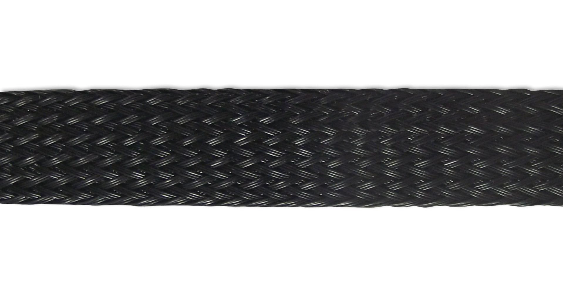 PP-25-0 SLEEVING, BRAID, BLACK, 25M PRO POWER