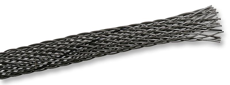 PP1/4-80 SLEEVING, BRAID, GREY/BLACK, 100M PRO POWER