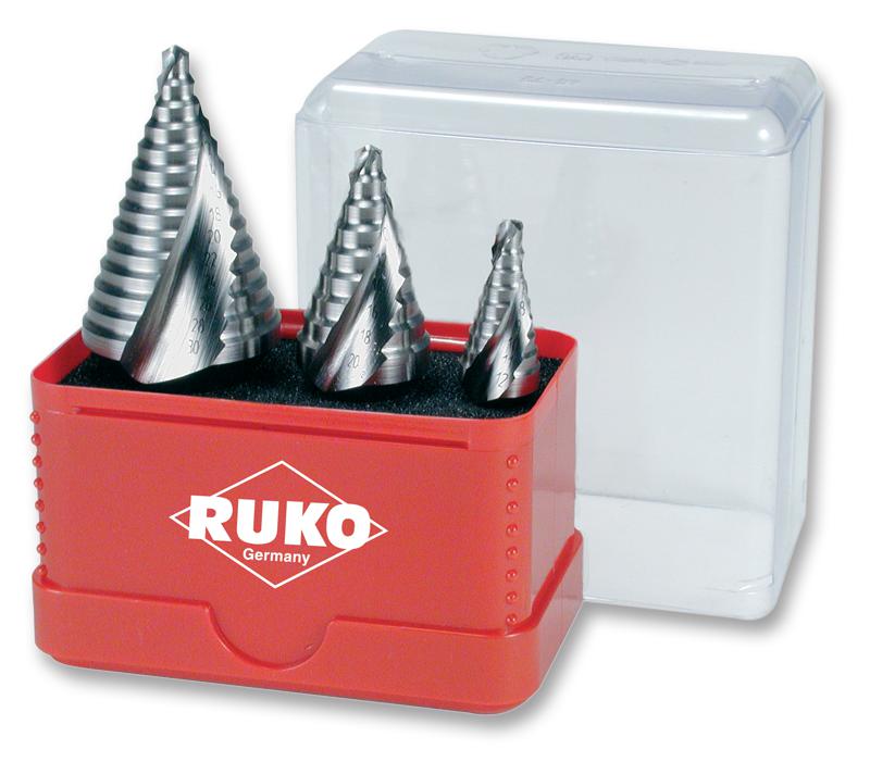 A101038 STEP DRILL SET, HSS, CBN RUKO