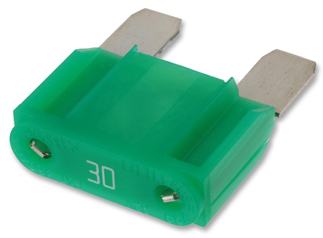 0299030.TXN BLADE FUSE, 30A, 32VDC, TIME DELAY LITTELFUSE