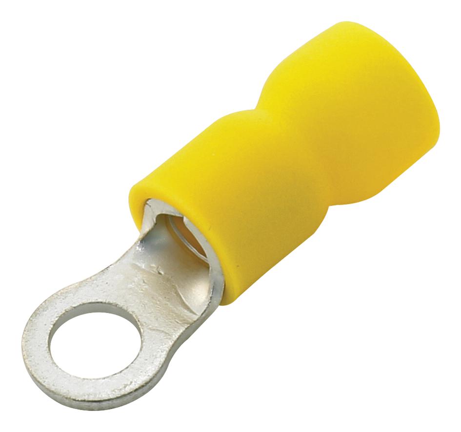 RVE5-5 CRIMP TERMINAL, RING, 5MM, YELLOW, PK100 MULTICOMP PRO