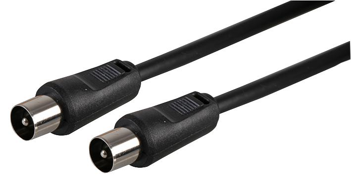 JR9009/1.5M BK WFILTER-ROHS 100HZ TV COAX M-M LEAD 1.5M BLACK PRO SIGNAL