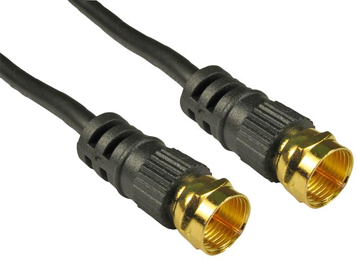 PSG00643 F PLUG TO PLUG - 1M BLACK/GOLD PRO SIGNAL