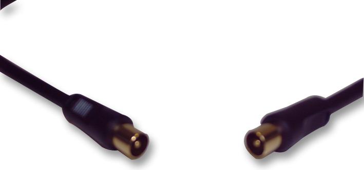 PSG00629 COAX PLUG TO PLUG LEAD - 0.5M GOLD PRO SIGNAL