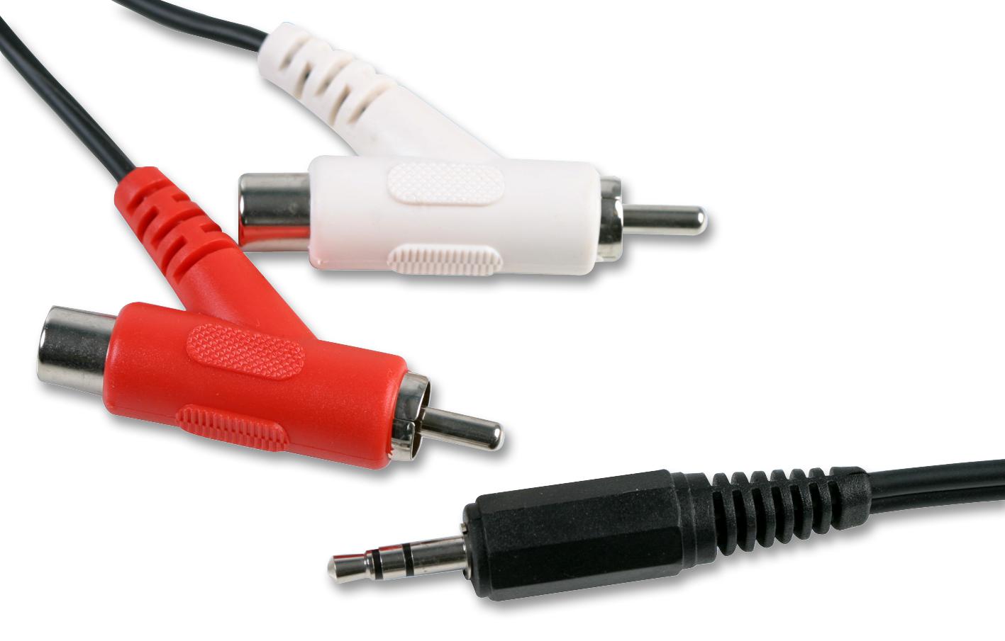 PSG00202 LEAD, 2X PHONO STACK TO 3.5MM P PRO SIGNAL