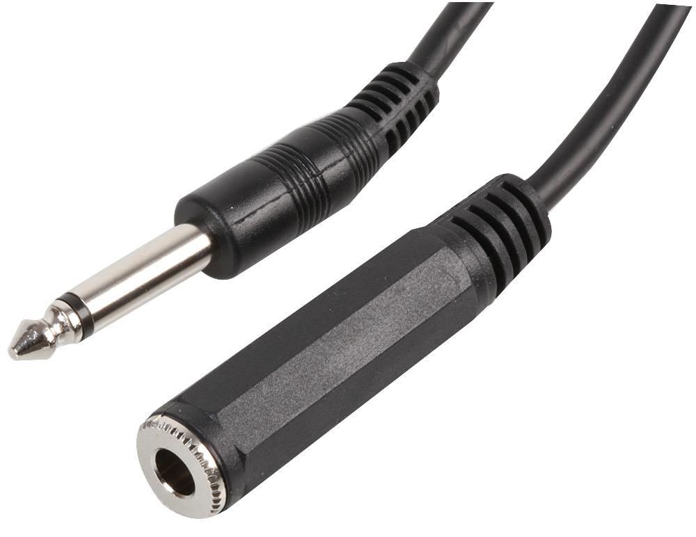 PSG00042 6.35MM MONO SOCKET TO PLUG, 3M PRO SIGNAL