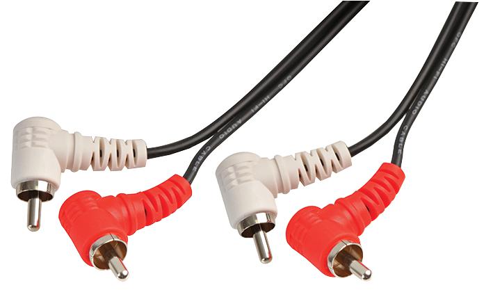 PSG00221 2X PHONO 90DEG PLUGS TO PLUGS- 3M PRO SIGNAL