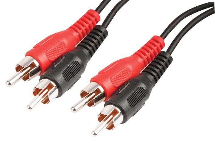 PSG00515 2X PHONO PLUG TO PLUGS - 0.5M PRO SIGNAL