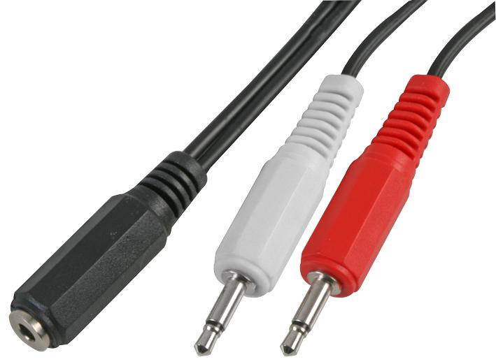 PSG00678 2X 3.5MM TO 3.5MM STEREO, 1.5M LEAD PRO SIGNAL
