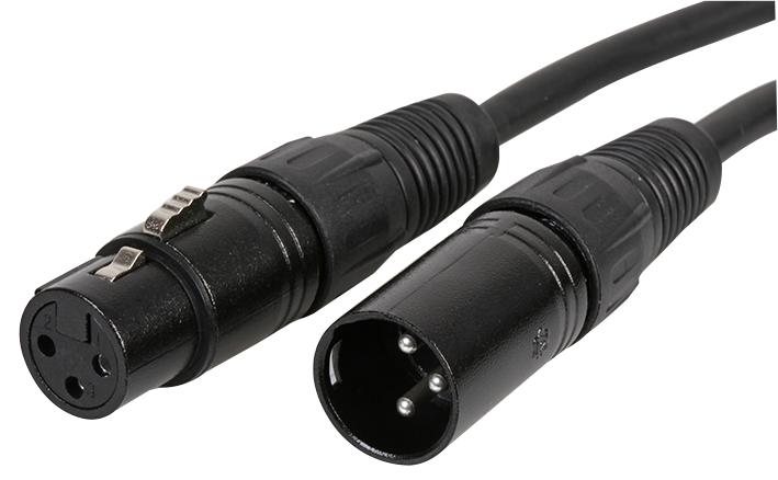 PLS00236 CABLE ASSY, 3P XLR PLUG-SOCKET, 10M PULSE